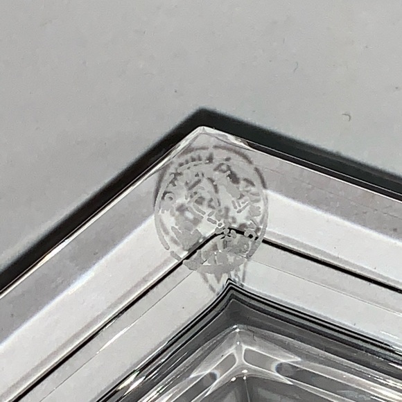 BACCARAT lead crystal 6 point WINE BOTTLE COASTER - Picture 9 of 12